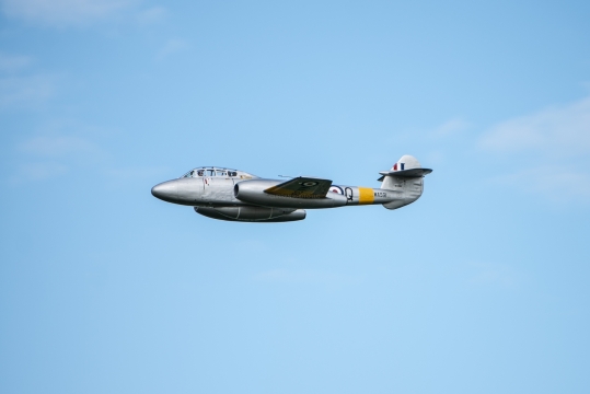 British Meteor Jet Flying