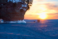 Lake-Superior-Ice - Walking-Twilight